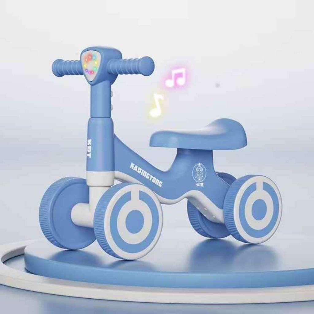 3-in-1 No-Pedal Ride-On Baby Toddler Toy Bike Kids' Balance Bricycle in Plastic for Multi-Stage Play